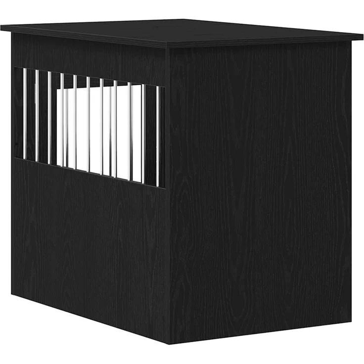 vidaXL Hundebox-Möbel Schwarze Eiche 55 x 80 x 68 cm Holzwerkstoff 862176 – Bild 8