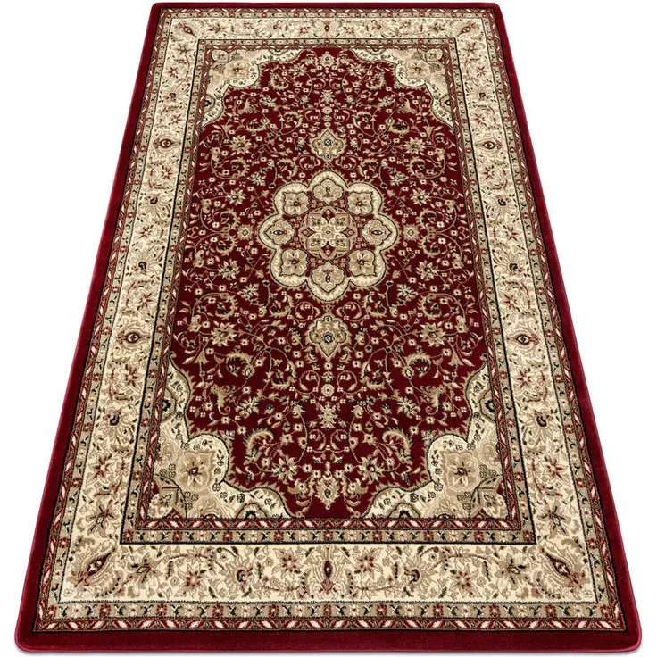 rugsX Teppich, Rechteckig, 100x200 cm, Rot, Kurzflorteppich aus Textil