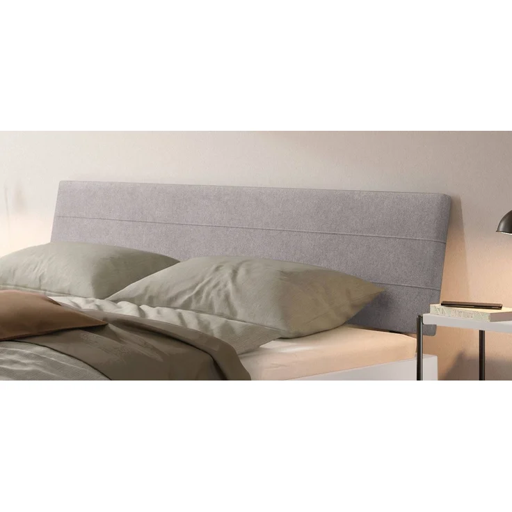 Hasena Polsterbett Vasto Weiß mit Kopfteil Light Grey 180x200 cm, Komforthöhe 25 cm MDF weiss deckend – Trento – Bild 3