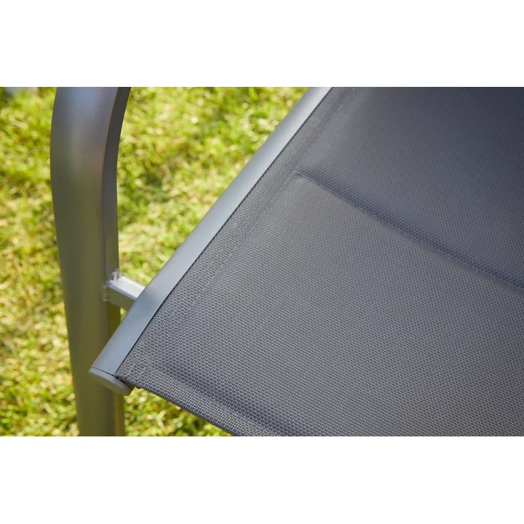 Primaster Stapelstuhl Fano Alu anthrazit Gartentstuhl Campingstuhl Stuhl – Bild 2