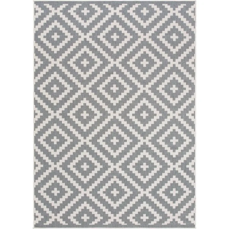 OTTO home Teppich Ronda Wendeteppich, rechteckig, Höhe: 5 mm, Sisal-Optik, Flachgewebe, In- und Outdoor, geometrisches Boho Design