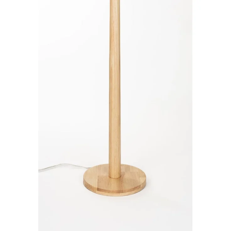 Stehlampe Scallop mit Jute-Lampenschirm, Gummibaumholz von Dutchbone – Bild 3
