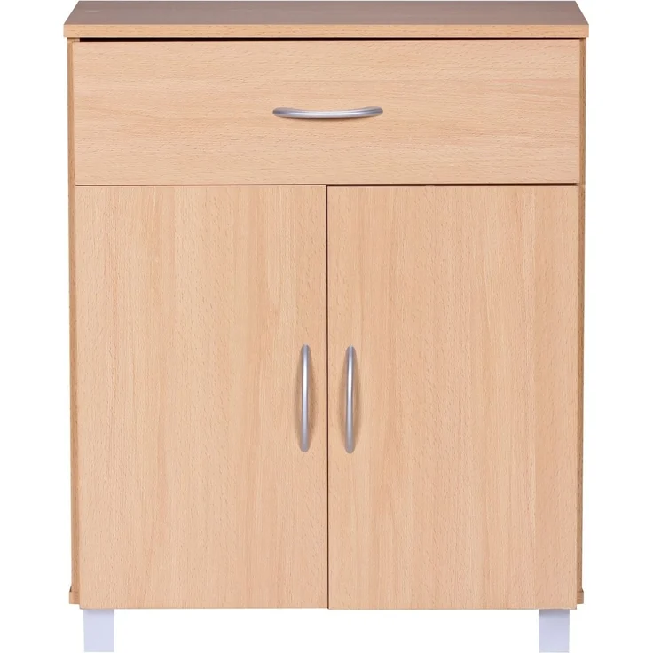 Sideboard Buche WL1.335 60x75x30cm Schublade Türen Modern Braun Holz Schrank – Bild 2