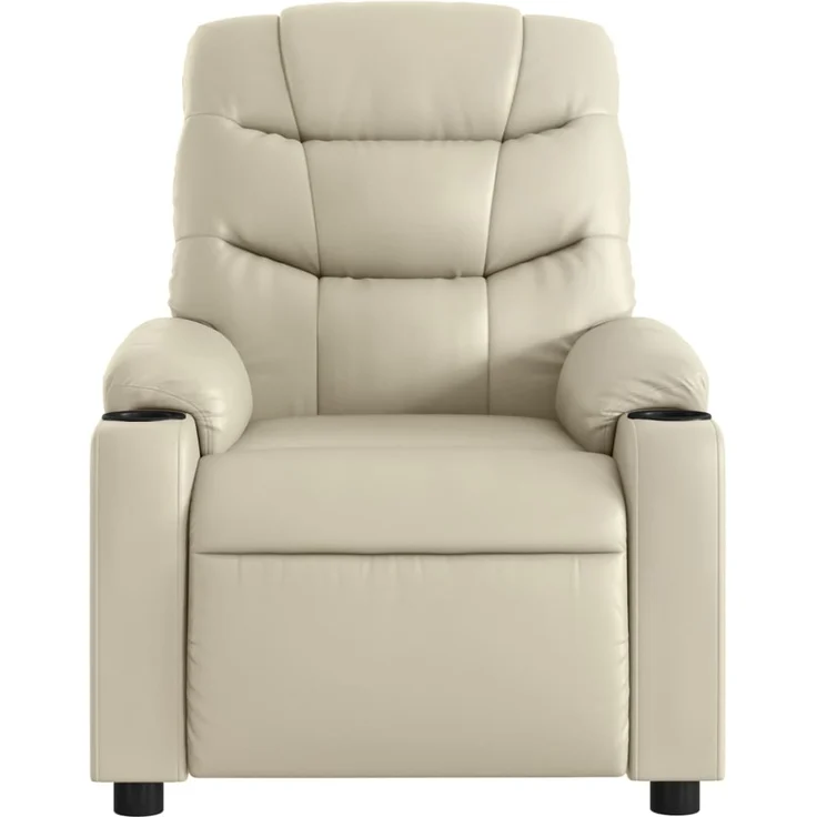vidaXL Massagesessel mit Relaxfunktion, Kunstleder, Creme 3206904 – Bild 6