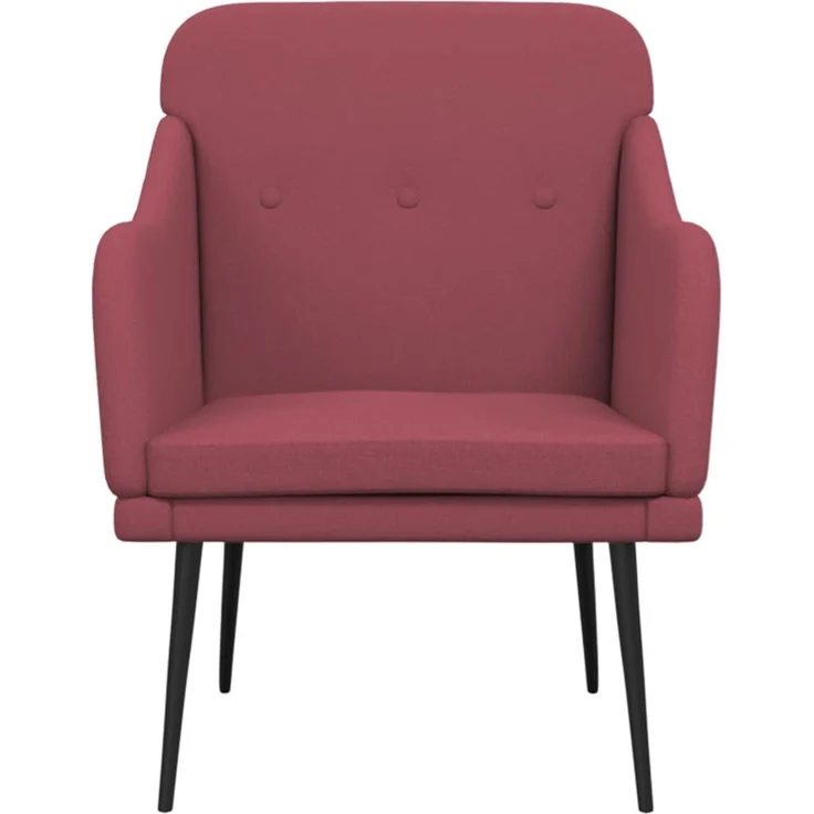 Sessel wohnzimmer, Relaxsessel, Fernsehsessel Weinrot 63x76x80 cm Stoff – Bild 3