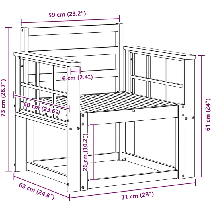 vidaXL Outdoor-Sofagarnitur Massivholz Akazie Weiß 3438983 – Bild 8