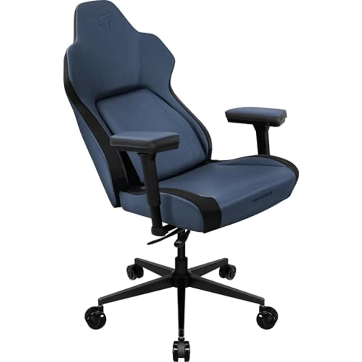 ThunderX3 CORE Smart Ergonomischer Gaming Stuhl mit Kunstleder-Rückenlehne, 3D-Armlehnen und bis zu 125 kg Belastbarkeit, Modern Blau – Bild 5