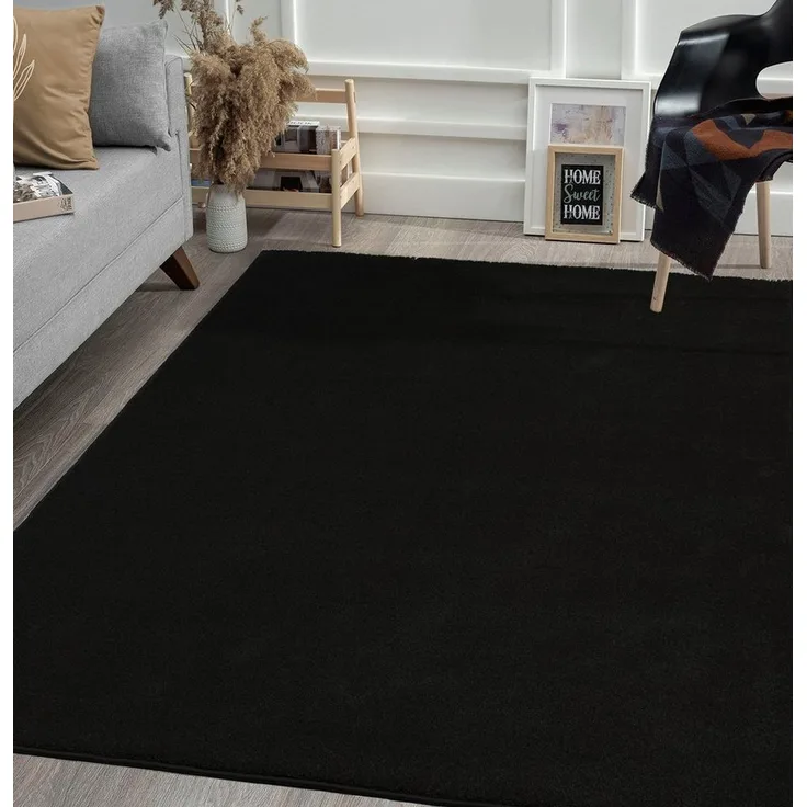 merinos Teppich Montana, rechteckig, Höhe: 20 mm, Kurzflor, Uni-Farben, besonders weich