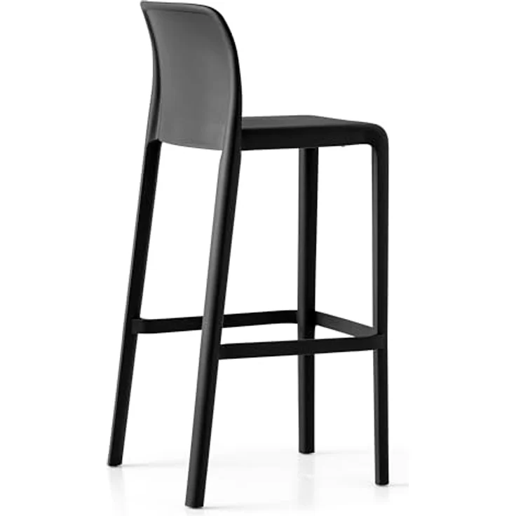Connubia, 2 Hocker Bayo 100% recyceltes Polypropylen schwarz matt – Bild 5