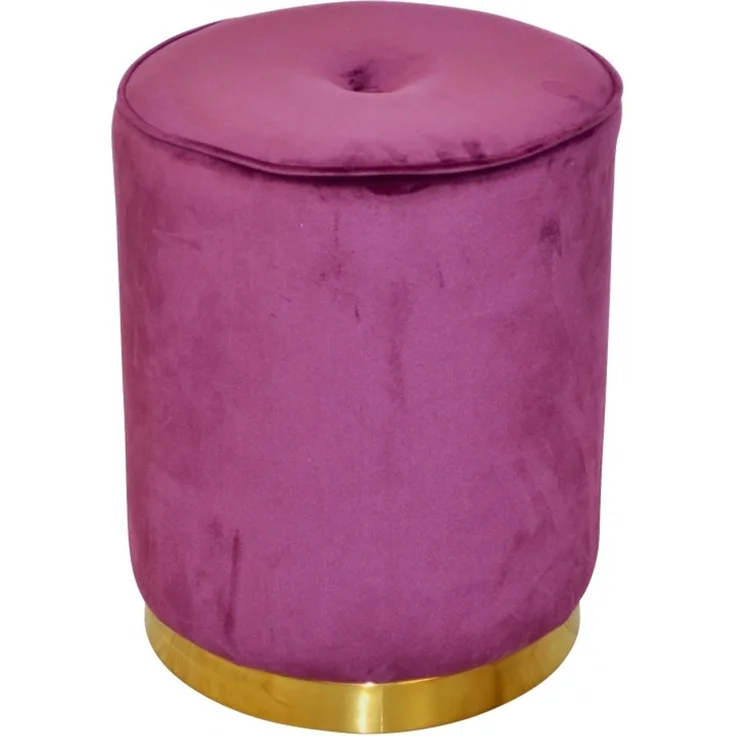 Sitzhocker mit Samtbezug "Carlos" bordeaux