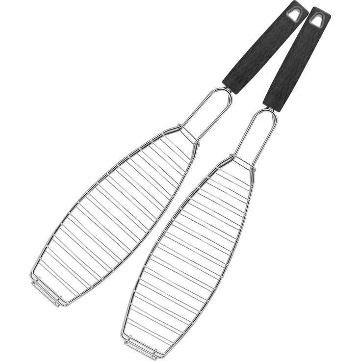 Fisch-Grillhalter 2er Set Fischhalter, Fischgriller, Fischbräter