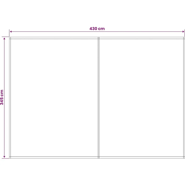 vidaXL Markisenersatzstoff Braun 450x350 cm Polyester 3444270 – Bild 4