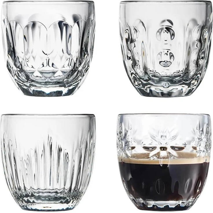 La Rochère Espressogläser Facetten 4er Set 100 ml – Bild 1