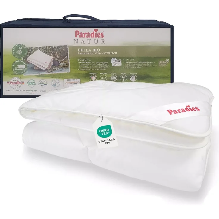 Paradies Sommer Bettdecke Bella Bio sommerleicht Sommerdecke 155x220