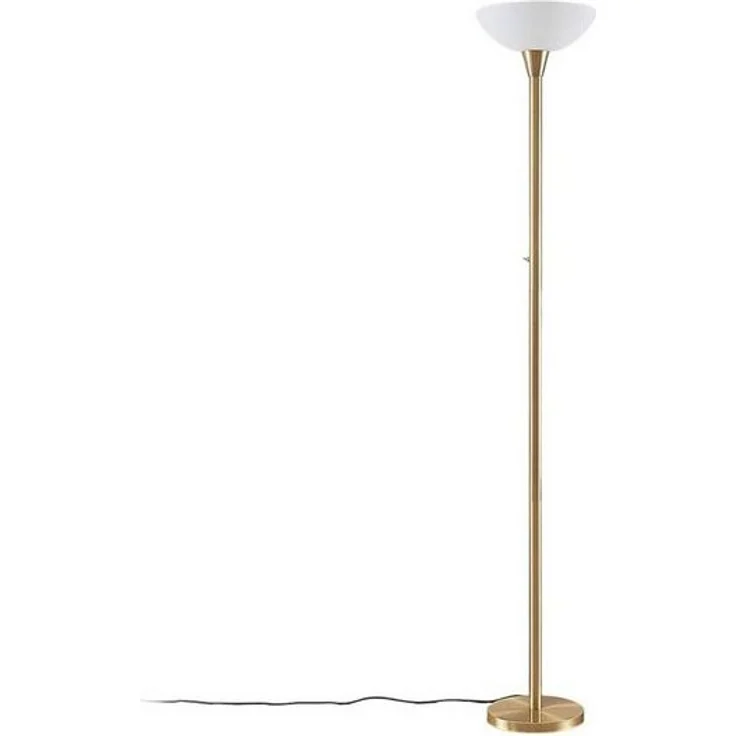 Lindby Stehlampe Ignacia, Metall, Gold / Messing IP20, 1 x 15 W LED – Bild 4