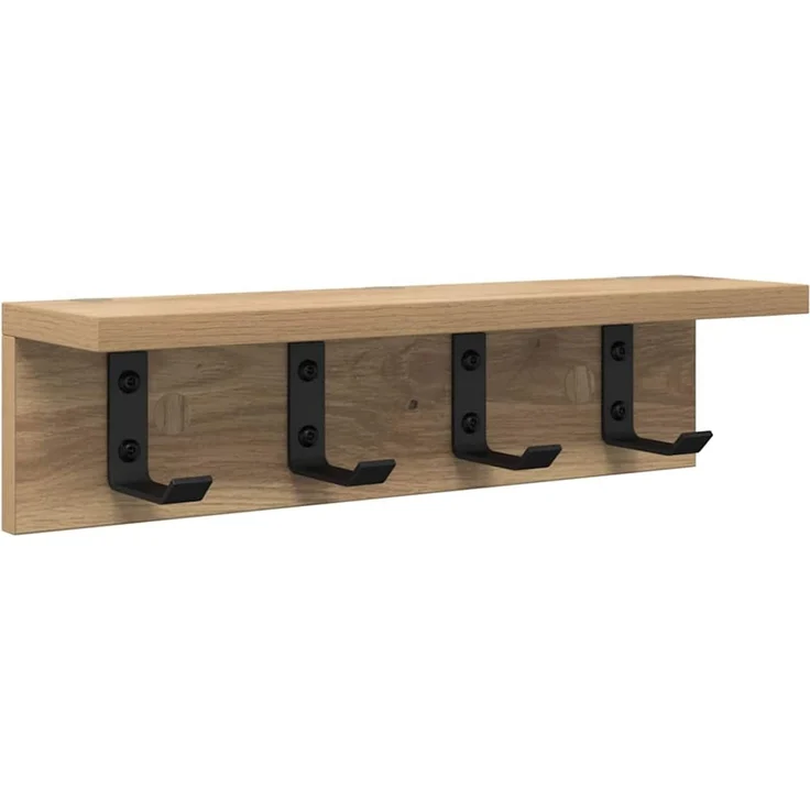 vidaXL Wandmontierter nachttisch Artisan-Eiche 40 x 10,5 x 10,5 cm 874354 – Bild 2