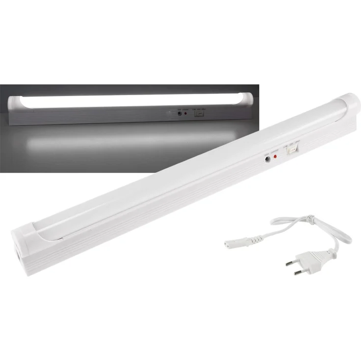 LED Notleuchte "CTNL-90 SMD-UB"Lithium Akku 2x 3,7V/2,2Ah, 9W, 40x4x3cm – Bild 1