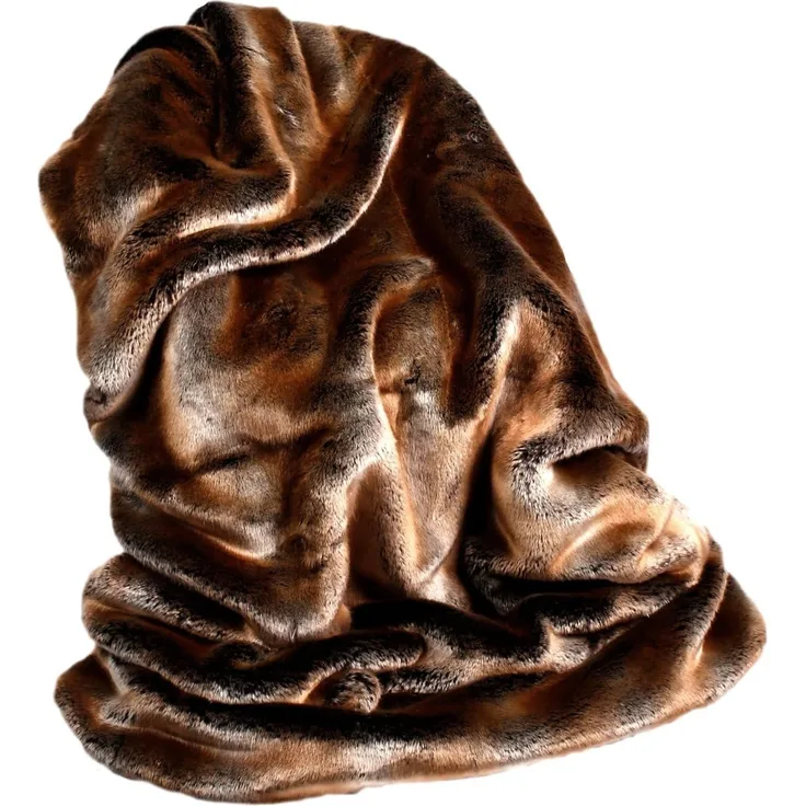 BettwarenShop Webpelz Kuscheldecke Zobel braun | 150x200 cm