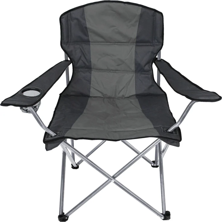 Comfort Campingsessel Gartenstuhl Festivalstuhl Strandstuhl Angelstuhl faltbar grau/anthrazit
