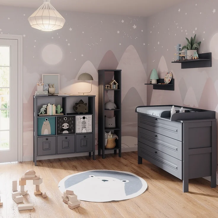 Kinderregal Ajaton Grau 103.6 x 113.4 cm Vitalispa – Bild 4