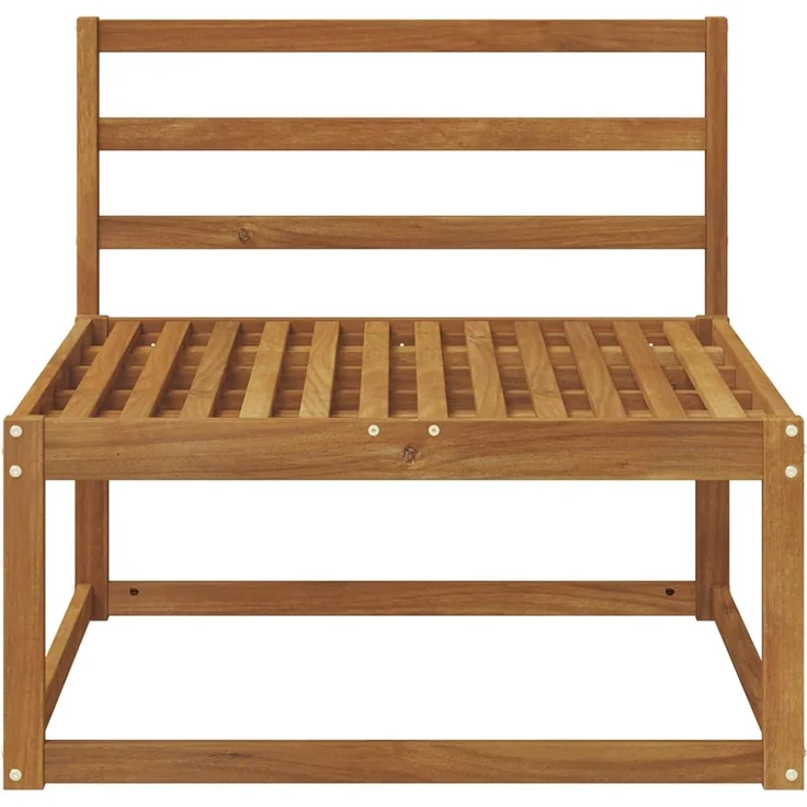 vidaXL Outdoor Mittelsofa Massivholz Akazie Natur 79 x 83 x 73 cm 900531 – Bild 9