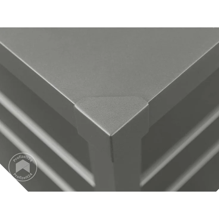 GFP PRIMEYARD® Gartenbox 162 x 84 x 72 cm Aufbewahrungsbox Auflagenbox Gartentruhe Metall anthrazit wasserdicht – Bild 6