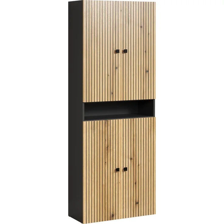 trendteam Hochschrank (Hochschrank) Badschrank Badhochschrank 70 x 188 x 31 cm