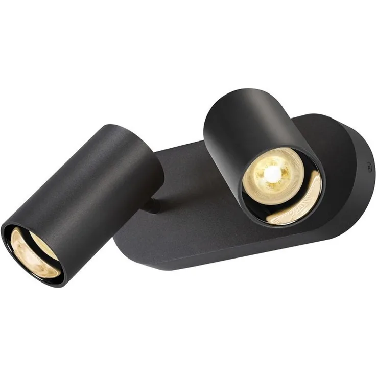 SLV 1006425 ASTO TUBE Spotstrahler zylindrisch 2-flammig GU10 schwarz