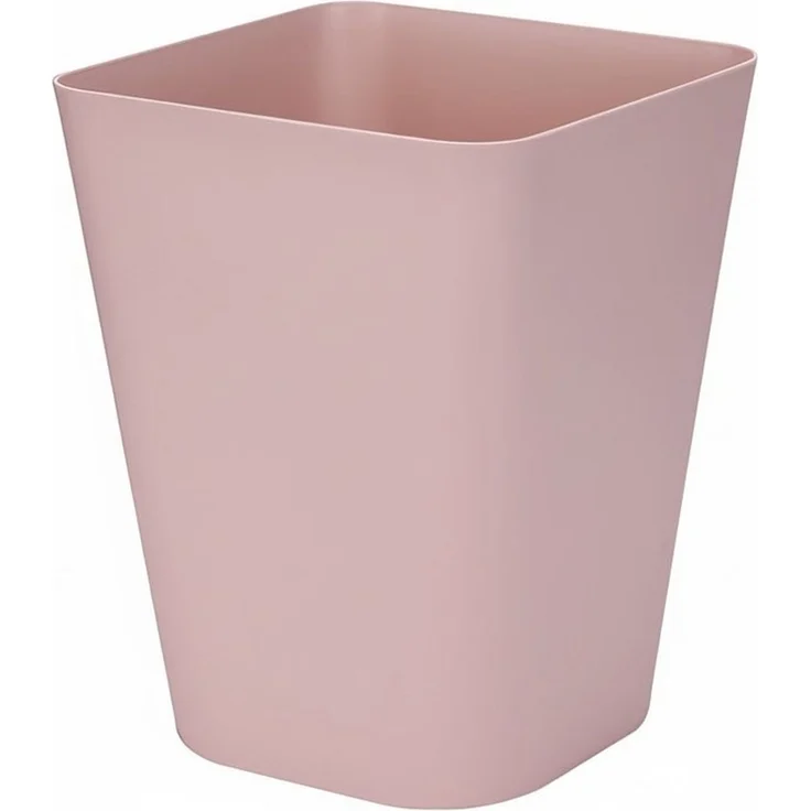 Sinoba Papierkorb moderner Mülleimer Papiereimer 6102 eckig, Höhe 29cm, Rosa – Bild 1