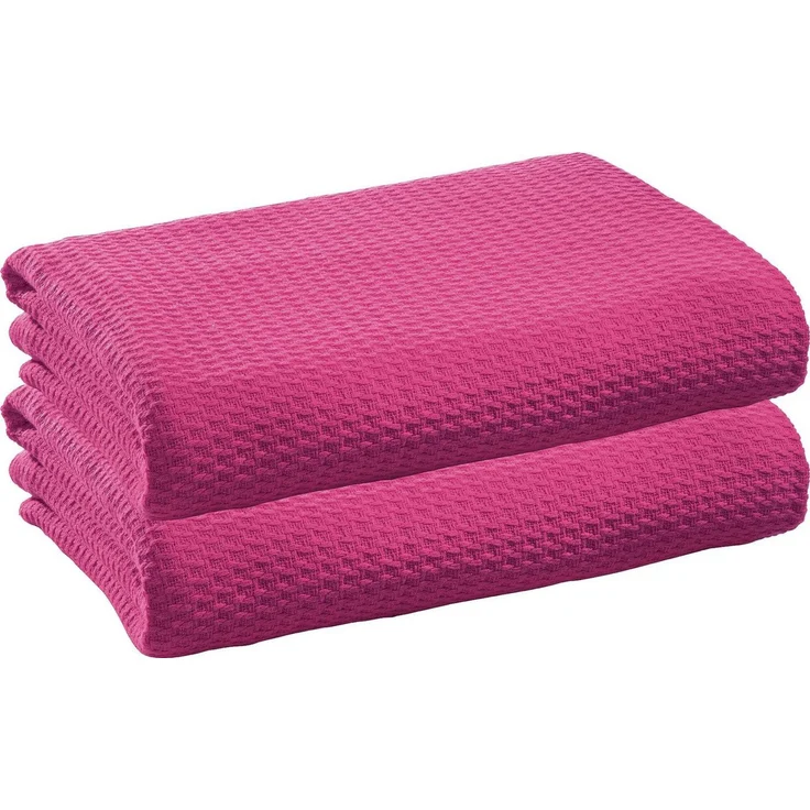 Wohndecke Sommerdecke "Siena" 2er-Pack, Erwin Müller, Baumwolle Uni – Bild 2
