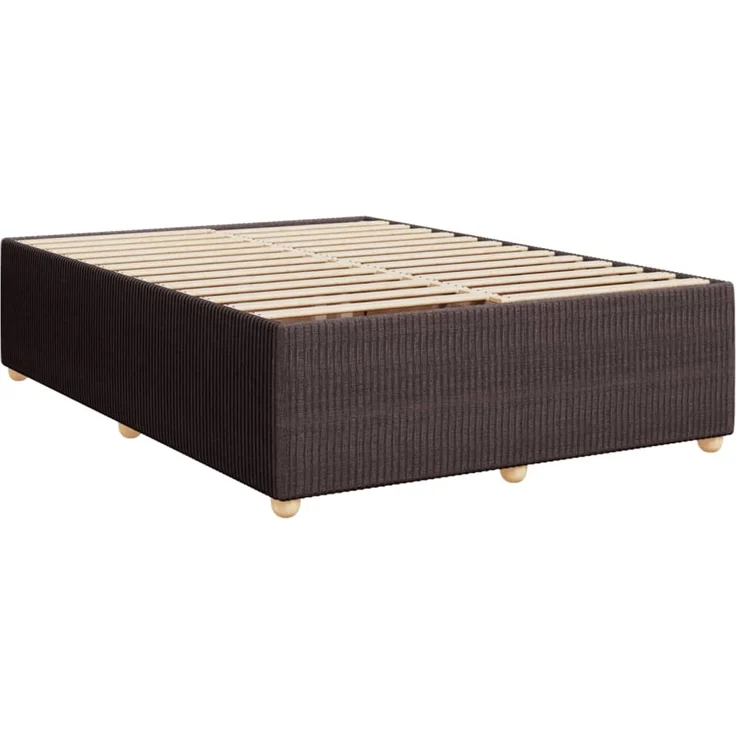 vidaXL Boxspringbett mit Matratze Dunkelbraun 140x190 cm Stoff 3294368 – Bild 10