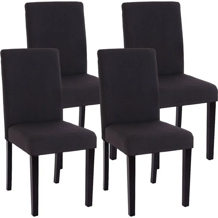 MCW Esszimmerstuhl Littau-s-4 (Set, 4 St), 4er-Set, Rutschfest durch Kunststoffuntersatz, Komfortable Polsterung