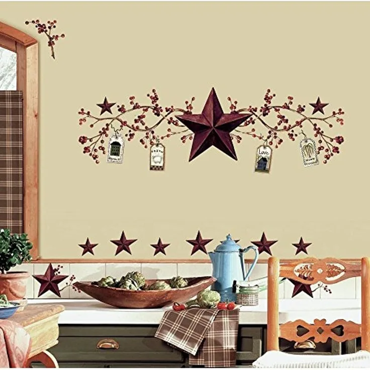 RoomMates - Country Sterne und Beerenzweig