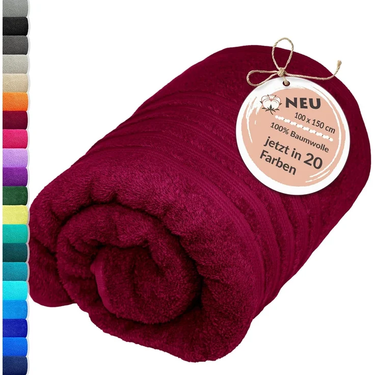 Lashuma Badetuch - XXL Handtuch London, Frottee (1-St), großes Badehandtuch - Duschtuch 100x150 cm für Damen & Herren