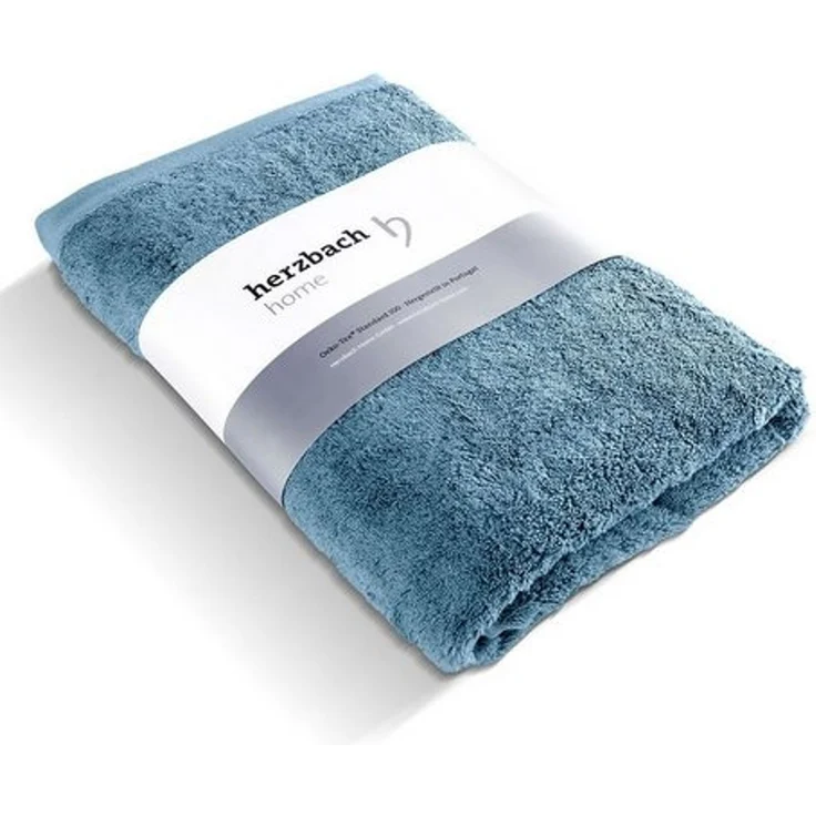 herzbach home Saunatuch Pura 80x200 cm, (1-St), 550g/m², Premium-Qualität, 100% Baumwolle, einfarbig – Bild 4