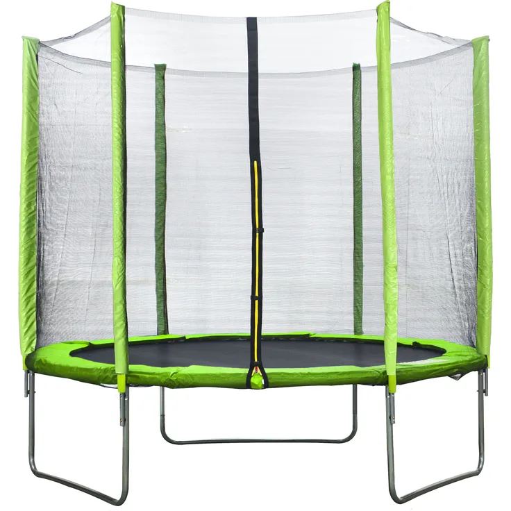STAMM BODYFIT Gartentrampolin Ø 183cm, inkl. Sicherheitsnetz, grün-schwarz-silber, robuste Sprungmatte, rostgeschützte Metallrohre, hohe Stabilität