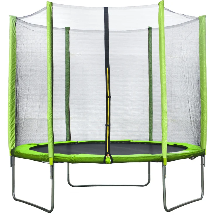 STAMM BODYFIT Gartentrampolin Ø 183cm, inkl. Sicherheitsnetz, grün-schwarz-silber, robuste Sprungmatte, rostgeschützte Metallrohre, hohe Stabilität