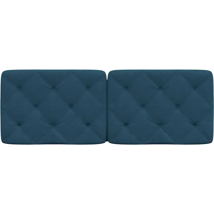 vidaXL Kopfteil-Kissen Blau 120 cm Samt – Bild 5