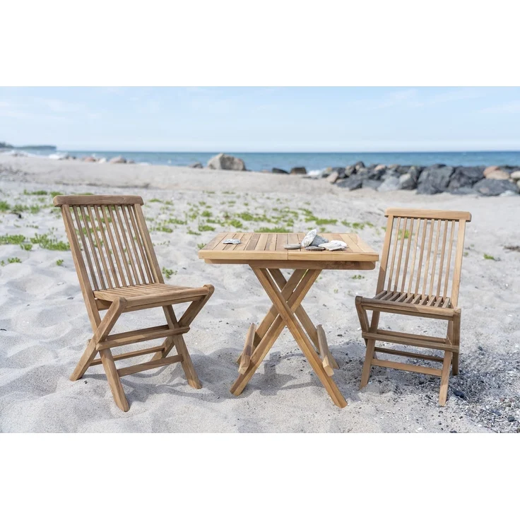 Kinderklappstuhl >Toledo< (2er-Set) in Teak, Massivholz - 31x58x42cm (BxHxT) – Bild 6