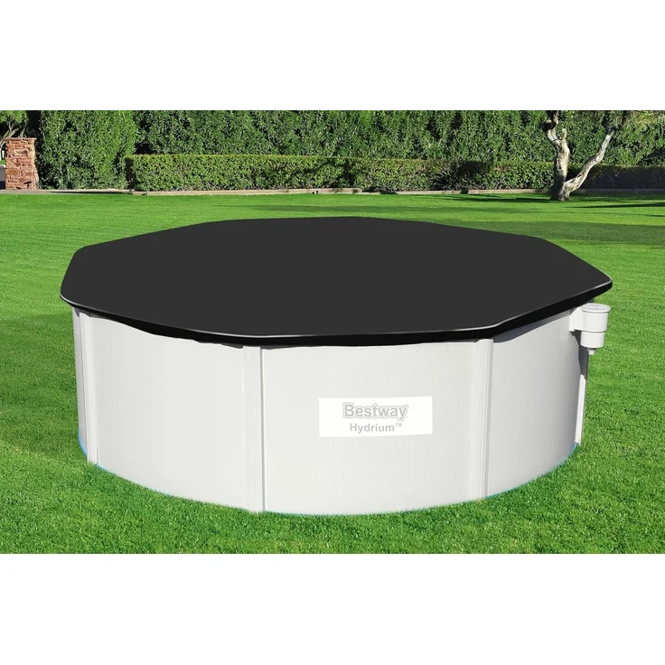 PVC-Abdeckplane Ø 401 cm, schwarz, rund – Bild 10