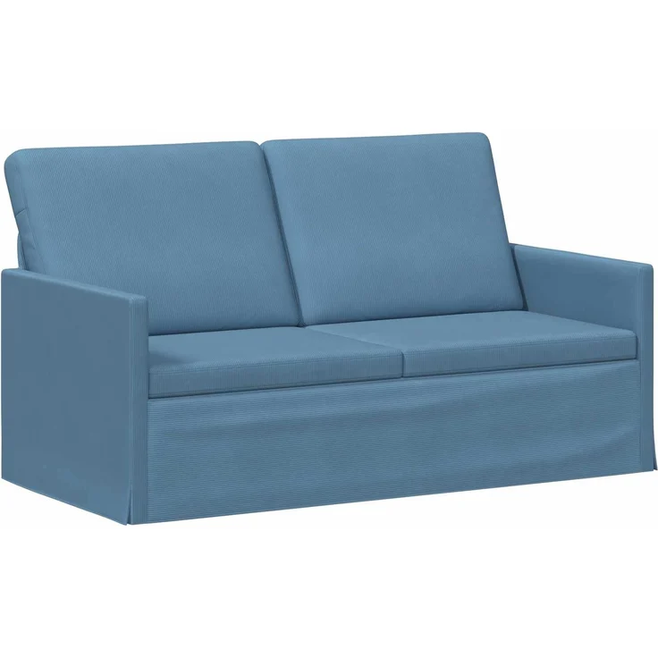 vidaXL Sofa-Set 2 pcs Blau Cordstoff 3433251 – Bild 3
