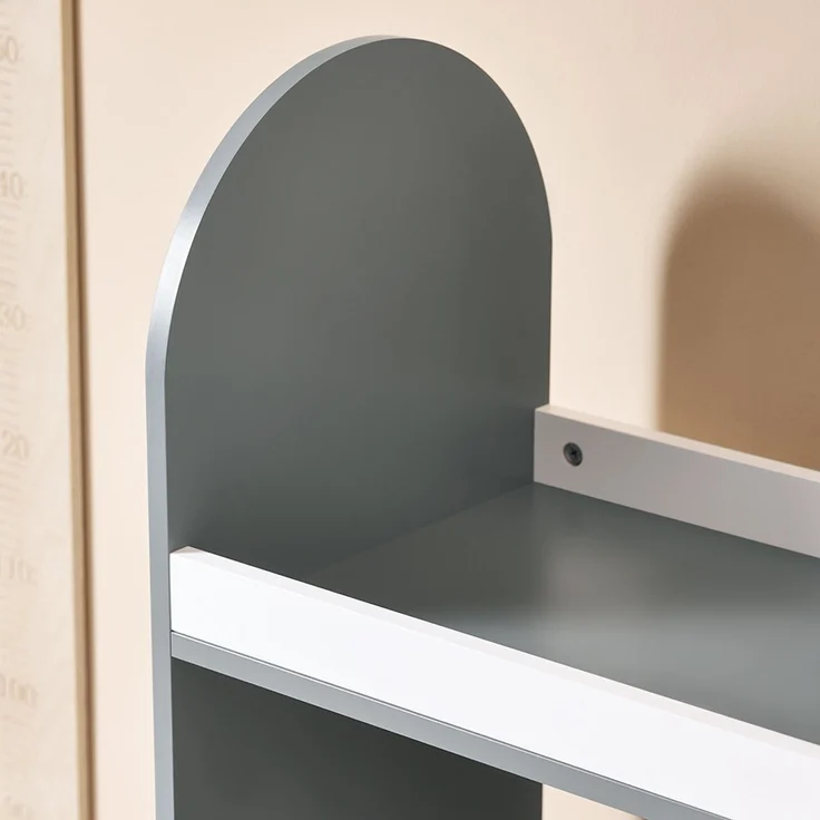 SoBuy KMB40-HG Kinderschrank, MDF, Lackiert, Dunkelgrau, 97 x 108 x 35 cm – Bild 9