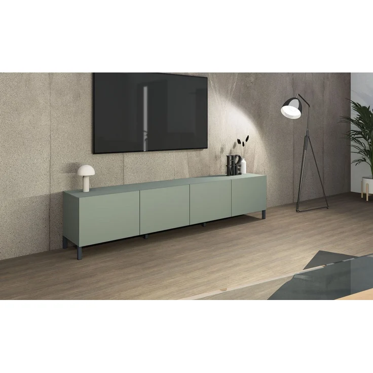 borchardt Möbel Lowboard Sophia, TV-Schrank mit Metallfüßen, Metallfüße, grifflose Optik – Bild 2