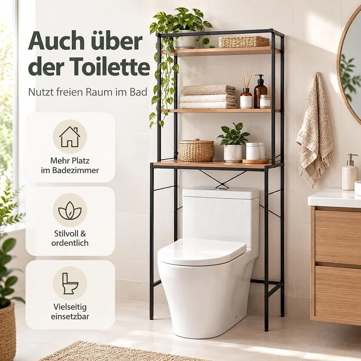 Relaxdays Waschmaschinenregal 3 Ablagen – Bild 6
