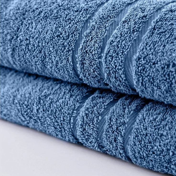 Komfortec 2er Saunatuch Set 80x200 cm aus 100% Baumwolle, XXL-Saunatücher, Sauna Handtuch, Weich, Groß, Frottee, Schnelltrocknend, Hellblau – Bild 3