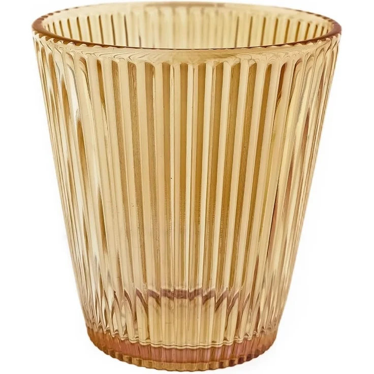Ripple Karaffenset aus Glas – 1,8 Liter Karaffe mit 6 Gläsern Braun/Gold – Bild 3