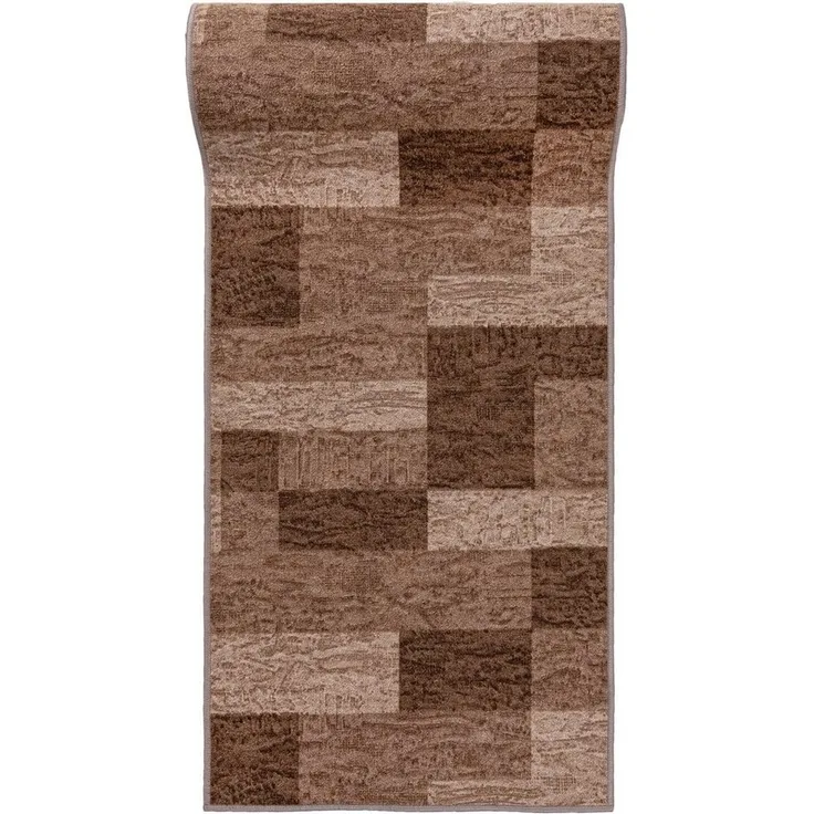 Mazovia Läufer Läufer Teppichläufer Brücke - Vorzimmer Küche - Beige, 67 x 100 cm, Kurzflor, Rutschfest, Meterware, Verschiedene Größen