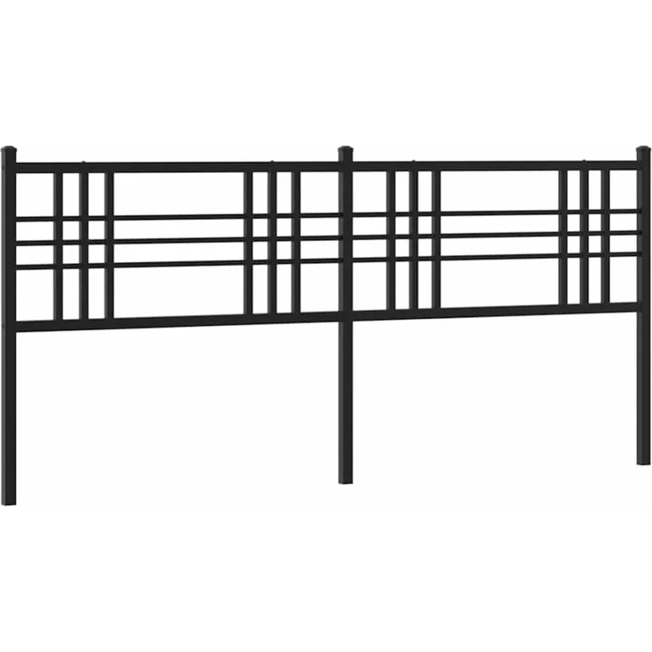 vidaXL Ersatz-Kopfteil Metall Schwarz 200 cm (Art-Nr 376362) – Bild 2