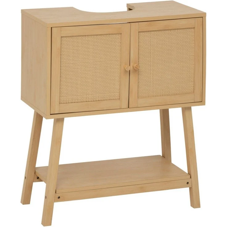 5five Simply Smart Waschbeckenschrank Waschtischunterschrank CANE mit Geflecht, 70 cm – Bild 1