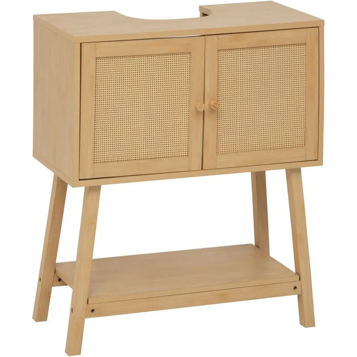 5five Simply Smart Waschbeckenschrank Waschtischunterschrank CANE mit Geflecht, 70 cm